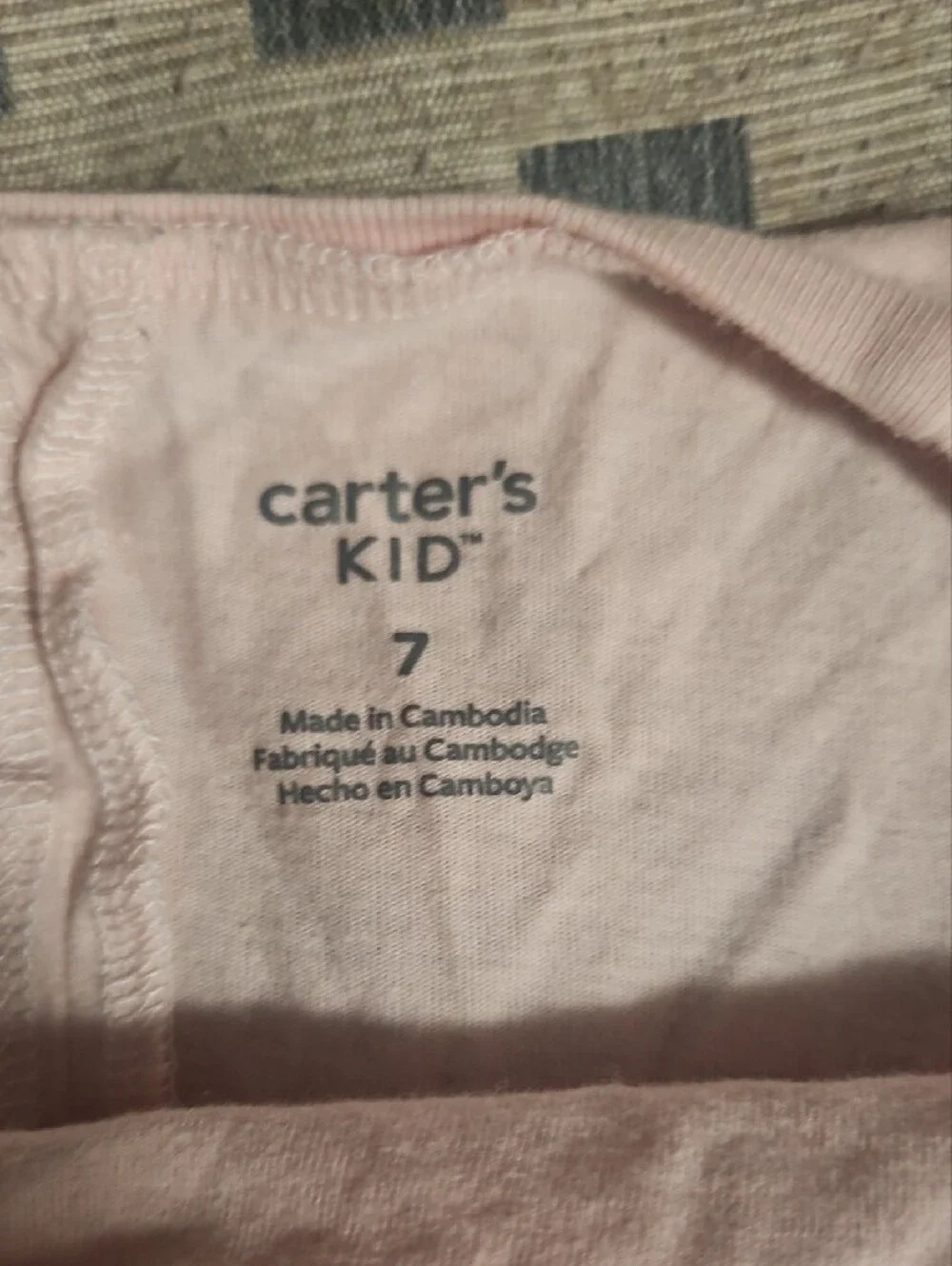 Carter's Light Pink Unicorn Long Sleeve Tee with Rainbow Mane